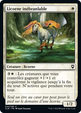 Licorne inébranlable - Commander Légendes : la bataille de la Porte de Baldur