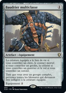 Baudrier multiclasse - Commander Légendes : la bataille de la Porte de Baldur
