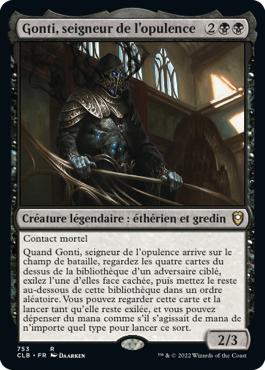 Gonti, seigneur de l'opulence - Commander Légendes : la bataille de la Porte de Baldur