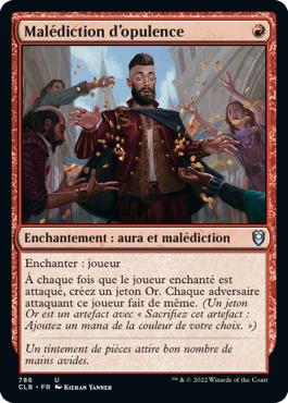 Malédiction d'opulence - Commander Légendes : la bataille de la Porte de Baldur