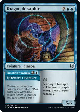 Dragon de saphir - Commander Légendes : la bataille de la Porte de Baldur