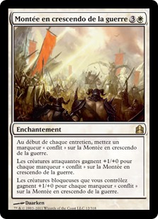 Montée en crescendo de la guerre - Magic: The Gathering-Commander