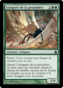 Araignée de la pénombre - Magic: The Gathering-Commander