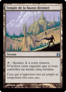 Temple de la fausse divinité - Magic: The Gathering-Commander