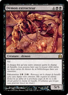 Démon extracteur - Magic: The Gathering-Commander