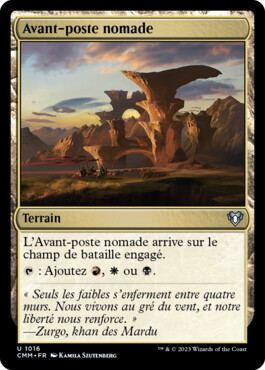 Avant-poste nomade - Commander Masters