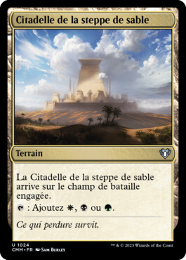 Citadelle de la steppe de sable - Commander Masters