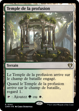 Temple de la profusion - Commander Masters