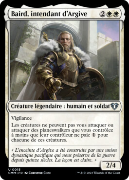 Baird, intendant d'Argive - Commander Masters