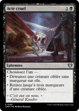 Acte cruel - Commander Masters