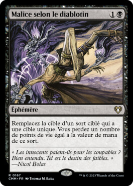 Malice selon le diablotin - Commander Masters