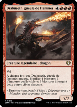 Drakuseth, gueule de flammes - Commander Masters