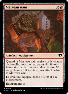 Marteau nain - Commander Masters