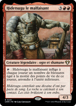 Hidetsugu le malfaisant - Commander Masters