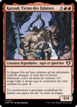 Kazuul, Tyran des Falaises - Commander Masters