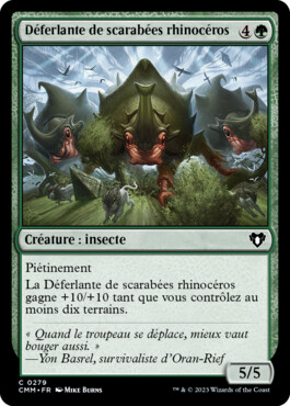 Déferlante de scarabées rhinocéros - Commander Masters