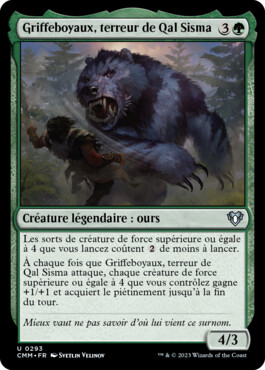 Griffeboyaux, terreur de Qal Sisma - Commander Masters