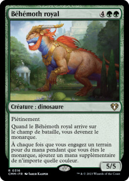 Béhémoth royal - Commander Masters