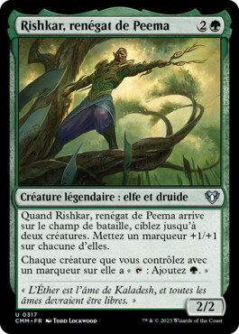 Rishkar, renégat de Peema - Commander Masters