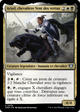 Aryel, chevalière Vent des vertus - Commander Masters