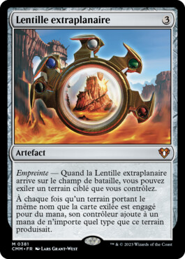 Lentille extraplanaire - Commander Masters