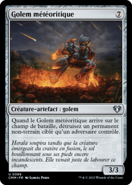 Golem météoritique - Commander Masters