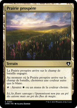 Prairie prospère - Commander Masters
