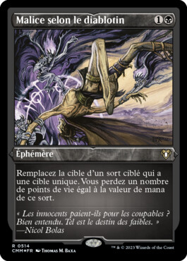 Malice selon le diablotin - Commander Masters