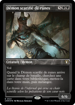 Démon scarifié de runes - Commander Masters