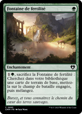 Fontaine de fertilité - Commander Masters