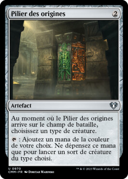 Pilier des origines - Commander Masters