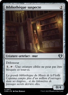 Bibliothèque suspecte - Commander Masters