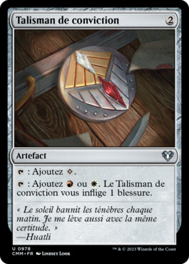 Talisman de conviction - Commander Masters