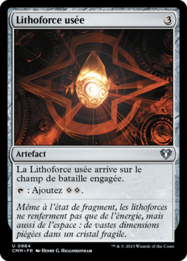 Lithoforce usée - Commander Masters