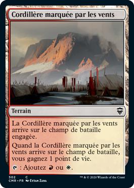 Cordillère marquée par les vents - Commander Légendes