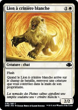 Lion à crinière blanche - Dominaria Remastered