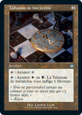 Talisman de hiérarchie - Horizons du Modern 1 (cartes décalées dans le temps)