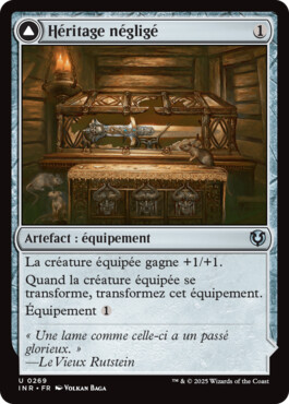 Héritage négligé -> Lame de Cendregueule - Innistrad Remastered