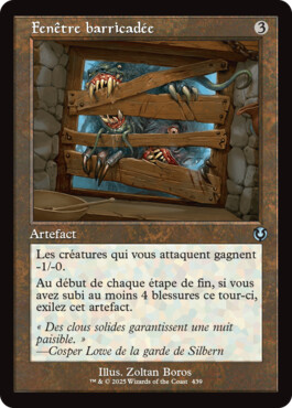 Fenêtre barricadée - Innistrad Remastered