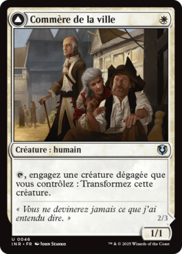 Commère de la ville -> Plèbe provoquée - Innistrad Remastered