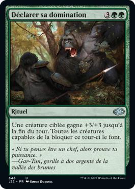 Déclarer sa domination - Jumpstart 2022