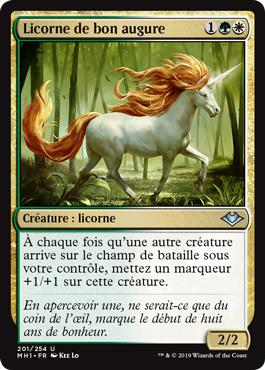 Licorne de bon augure - Horizons du Modern