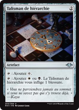 Talisman de hiérarchie - Horizons du Modern