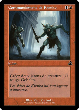 Commandement de Krenko - Ravnica Remastered