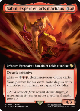Sabin, expert en arts martiaux - Final Fantasy Commander