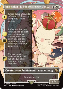 Invocation : le bon roi Moggle Mog XII - Final Fantasy Commander
