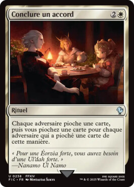 Conclure un accord - Final Fantasy Commander