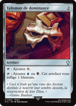 Talisman de dominance - Final Fantasy Commander