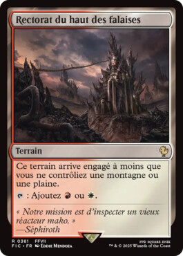 Rectorat du haut des falaises - Final Fantasy Commander