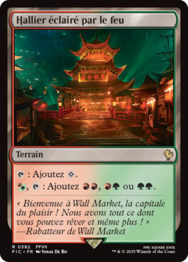 Hallier éclairé par le feu - Final Fantasy Commander